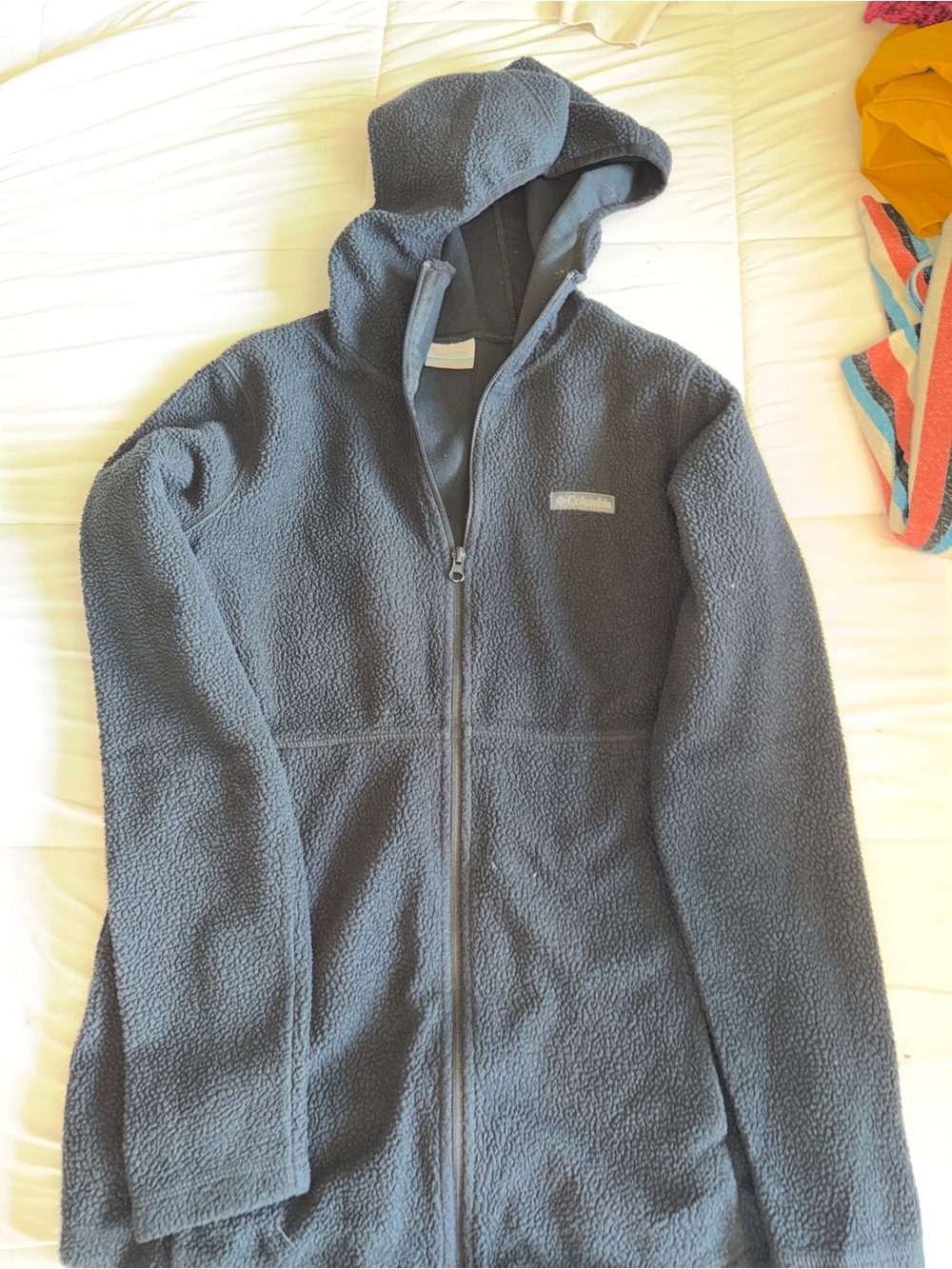 Columbia Kids Hooded Puffer Jacket - Charcoal Gray